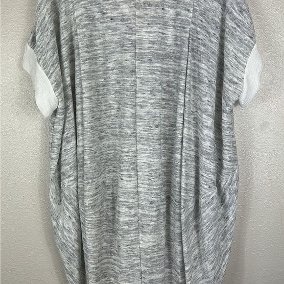 9-H15 STCL S Cardigan Hugs You Button Down Woman’s Grey Short Cuffed Sleeve Knit - Picture 6 of 9